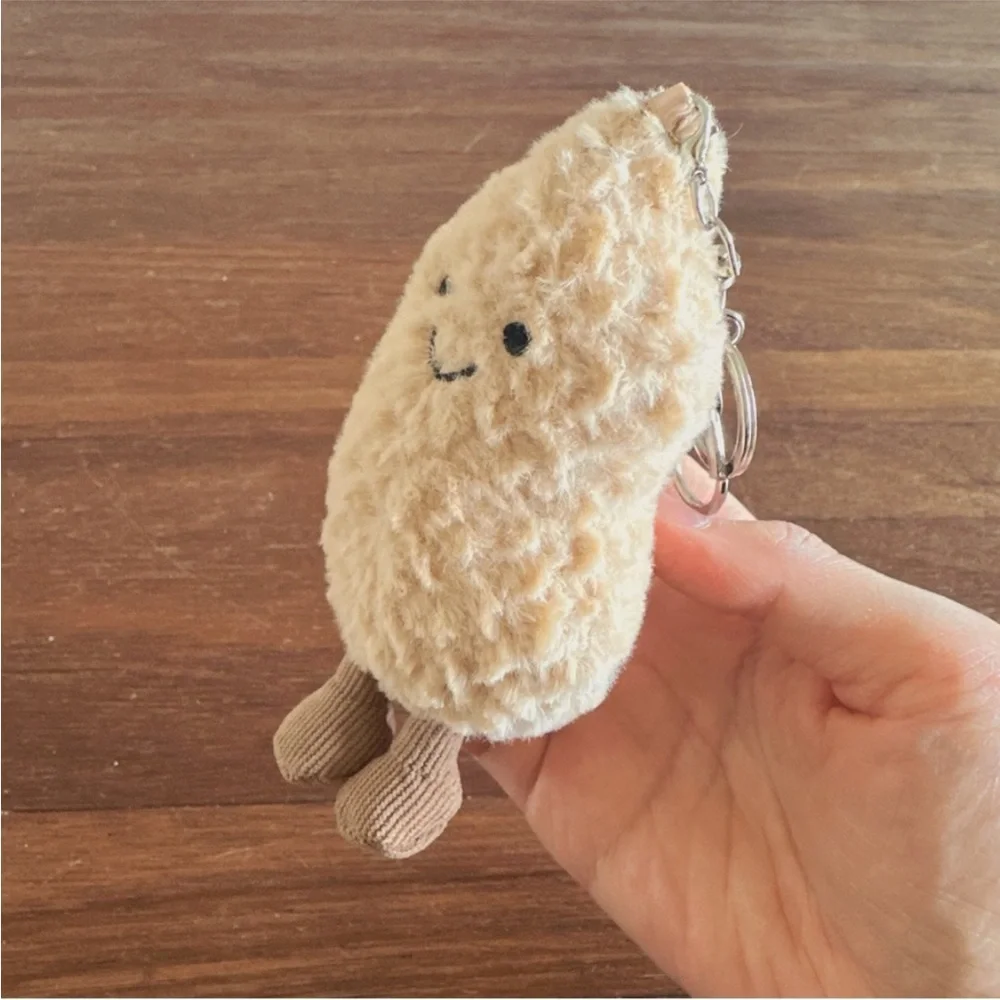 Viral Cute Peanut Plush Keychain Soft Kawaii Bag Charm Gift